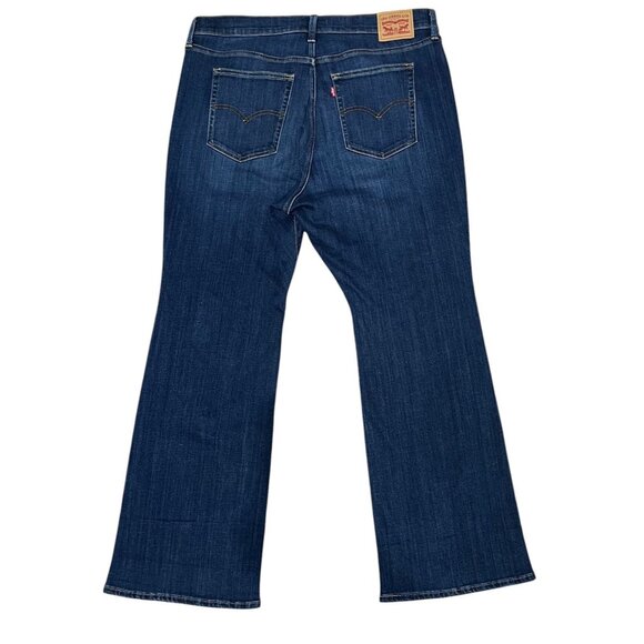 Levi's Women 726 High Rise Flare Leg Denim Jeans Plus Size 18W Blue Stretch NWOT - Picture 4 of 16